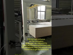PUR Sıcak Erime Yapıştırıcı Ahşap İşleri Düz Laminasyon İçin